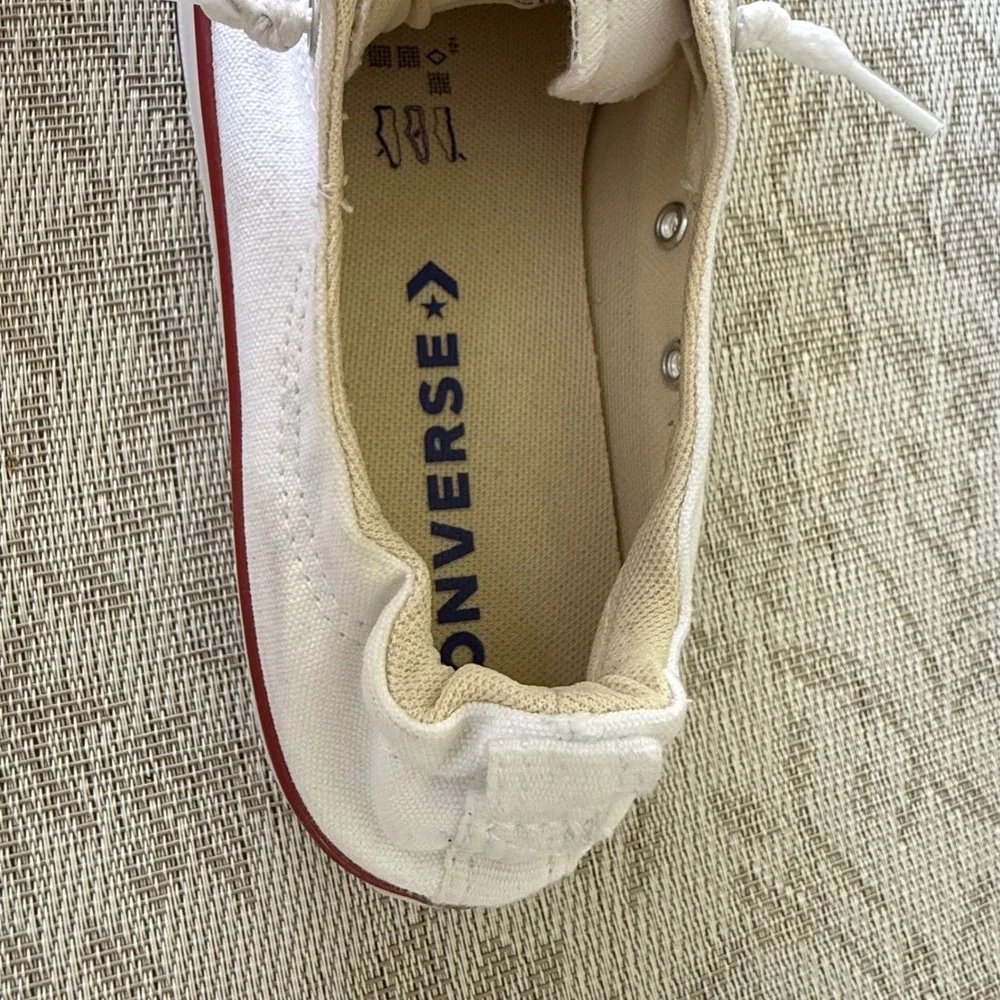 Converse Chuck Taylor All Star Shoreline White Slip On Sneakers Women's 7.5 NWOT